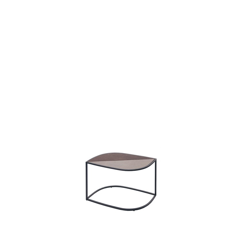 Roda LEAF Beistelltisch, smoke 40 x 70 cm